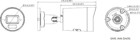 Kamera IP Hikvision DS-2CD2067G3-LI2UY/SRB(2.8mm)/BLACK