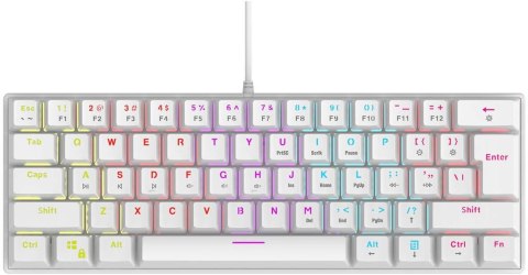 Klawiatura przewodowa Rampage PLOWER K60 biały