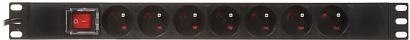 Listwa zasilająca 7 gniazd PD-7/R-N