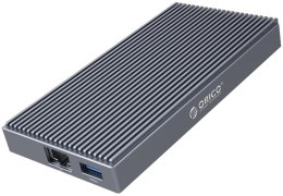 Orico Stacja dokująca z obudową M.2 NVMe, aktywna PD 100W, HDMI 2.0, audio, RJ-45, czytnik kart