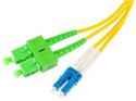 PATCHCORD ŚWIATŁOWODOWY SM DUPLEX 9/125, SC/APC-LC/UPC 1m