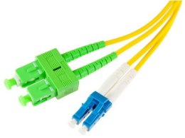 PATCHCORD ŚWIATŁOWODOWY SM DUPLEX 9/125, SC/APC-LC/UPC 1m