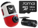 Wideorejestrator 70mai X800 Dash Cam 4K Dual Omni Set RED + karta pamięci 70mai 128GB