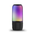 Bezprzewodowy inteligentny głośnik LED V-TAC z technologią bluetooth 2x3W USB micro SD czarny VT-7456