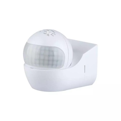 Czujnik ruchu ścienny 180st ruchoma główka biały V-TAC VT-8028