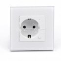 Gniazdo szklane smart WI-FI V-TAC białe Amazon Alexa Google Home Nest VT-5134
