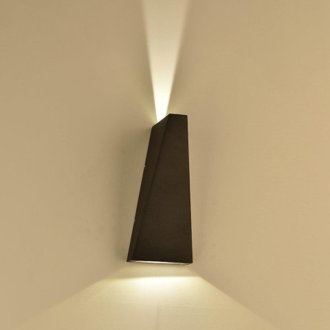 Kinkiet ścienny V-TAC 6W LED czarny IP65 VT-826 3000K 660lm