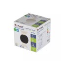 Kinkiet ścienny V-TAC 6W LED czarny okrągły IP65 VT-836 3000K 660lm