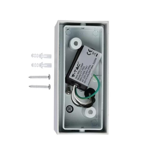 Kinkiet ścienny V-TAC kwadrat biały góra dół IP44 VT-7652 3 lata gwarancji