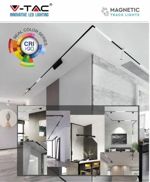 Łącznik szynosystem magnetyczny 24V 90st V-TAC