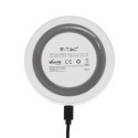 Ładowarka indukcyjna bezprzewodowa 5A 10W biała okrągła V-TAC VT-1210