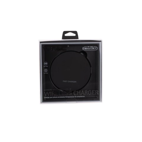 Ładowarka indukcyjna bezprzewodowa 5A 10W czarna okrągła V-TAC VT-1210