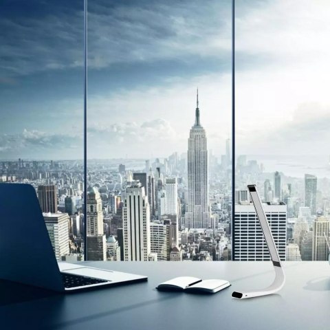 Lampka biurkowa V-TAC 6.5W LED ładowanie ściemnianie 3w1 biała VT-1037 2700K-6400K 110lm