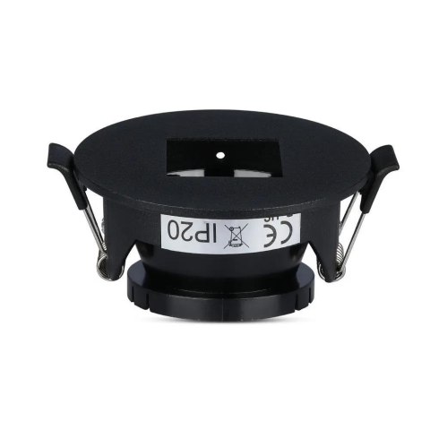 Oczko V-TAC GU10 okrągłe z kwadratem czarne VT-883-B 3 lata gwarancji