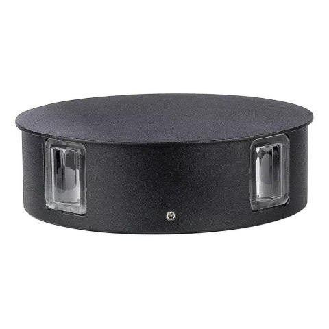 Oprawa ścienna V-TAC 4W LED IP65 czarna okrągła VT-706 4000K 440lm