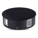 Oprawa ścienna V-TAC 4W LED IP65 czarna okrągła VT-706 4000K 440lm