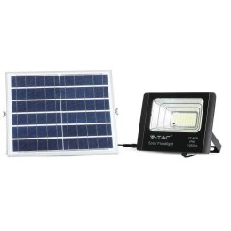 Projektor LED solarny V-TAC 16W czarny IP65 pilot timer VT-40W 6000K 1050lm