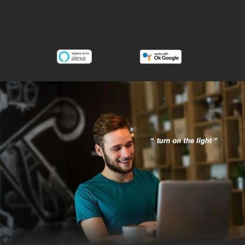 Żarówka LED V-TAC 4.5W GU10 smart WI-FI 3w1 100st Amazon Alexa Google Home Nest VT-5015 2700K-6400K 360lm