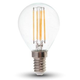 Żarówka LED V-TAC 4W filament E14 P45 kulka VT-1996 4000K 400lm