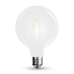 Żarówka LED V-TAC 7W filament E27 kula G95 mrożona VT-2057 6400K 840lm