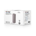 Kinkiet V-TAC beton 2xGU10 LED okrągły jasno szary IP20 VT-894