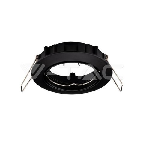 Oczko V-TAC GU10 okrągłe ruchome czarne VT-779-BL