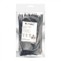Opaski zaciskowe V-TAC 3.5x150mm czarna 18kg Nylon66 (opak. 100szt)
