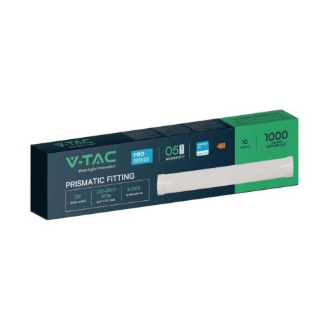 Oprawa V-TAC 10W LED liniowa natynkowa SAMSUNG CHIP 30cm 120Lm/W VT-8-10 4000K 1200lm 5 lat gwarancji