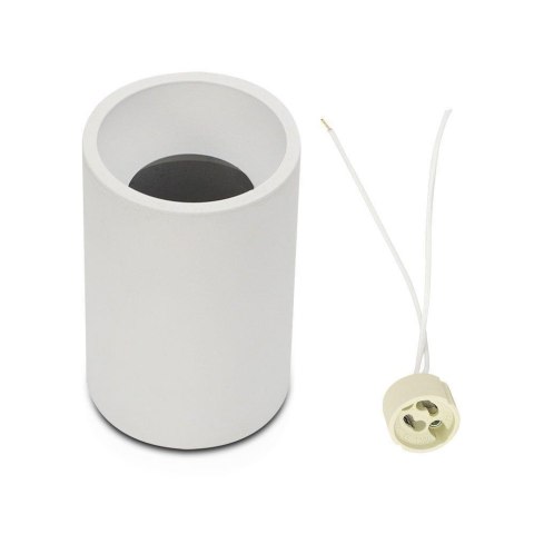 Oprawa V-TAC aluminiowa GU10 okrągła natynkowa tuba biała 70x107mm VT-802-W 3 lata gwarancji