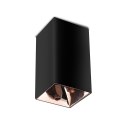 Oprawa sufitowa V-TAC GU10 kwadrat natynkowa czarny+różowe złoto 74x74x140mm VT-882SQ 3 lata gwarancji