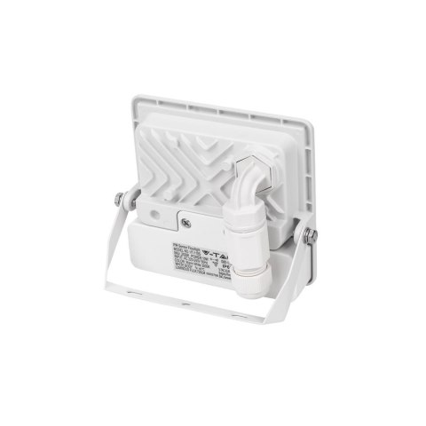 Projektor LED V-TAC 10W SAMSUNG CHIP czujnik ruchu biały Z mufą VT-118S 6500K 735lm 5 lat gwarancji