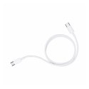Przewód type C do typ C USB 1Mb biały high speed 60W V-TAC VT-5303-W