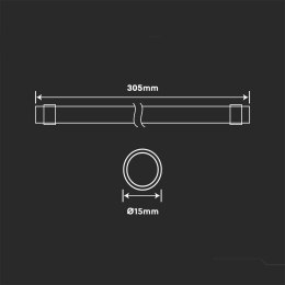 Świetlówka owadobójcza V-TAC UV 8W 305mm