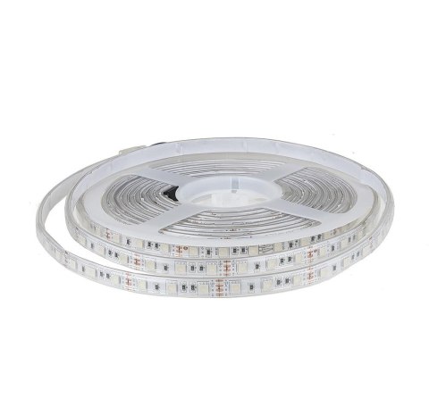 Taśma LED V-TAC 12V SMD5050 300LED IP65 rękaw 7W/m VT-5050 60-IP65 RGB