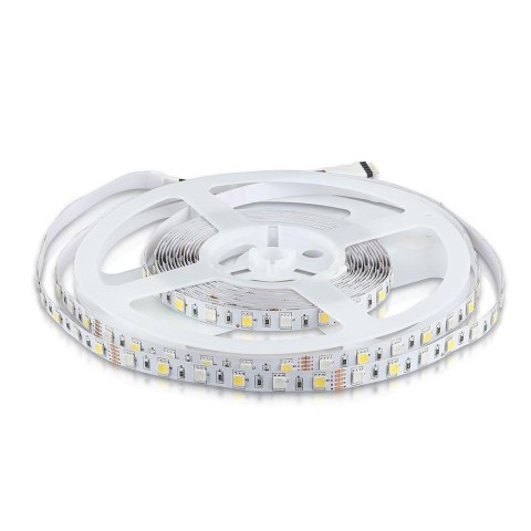 Taśma LED V-TAC 12V SMD5050 300LED RGBW IP20 8W/m VT-5050 60-IP20-8 6500K+RGB 357lm
