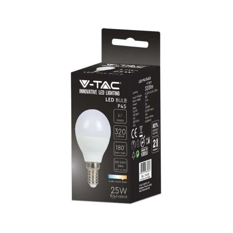 Żarówka LED V-TAC 3,7W E14 kulka P45 VT-1819 3000K 320lm