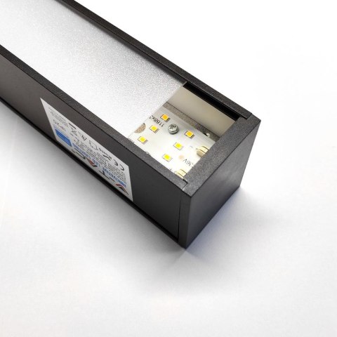 Oprawa V-TAC LED linear natynkowa SAMSUNG CHIP 40W czarna UGR