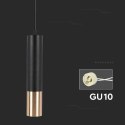 Oprawa zwieszana V-TAC GU10 GU10 czarny+złoty 60x300mm VT-977 3 lata gwarancji