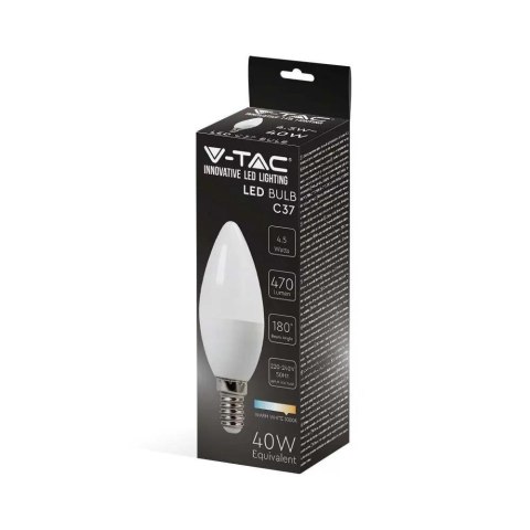 Żarówka LED V-TAC 4,5W E14 świeczka VT-1855 6500K 470lm
