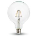 Żarówka LED V-TAC 6W filament E27 G125 VT-2147 6400K 806lm