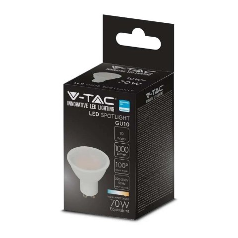 Żarówka LED V-TAC SAMSUNG CHIP GU10 10W 100st VT-271 4000K 1000lm 5 lat gwarancji