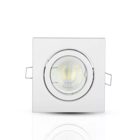 Oczko V-TAC GU10 kwadrat ruchome białe VT-7227SQ-WH 3 lata gwarancji