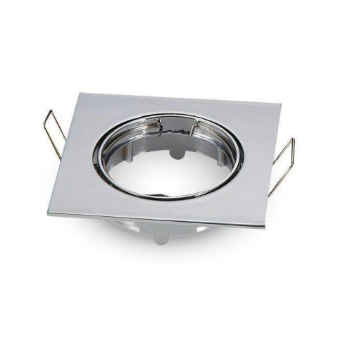 Oczko V-TAC GU10 kwadrat ruchome chrom VT-779-CH-SQ