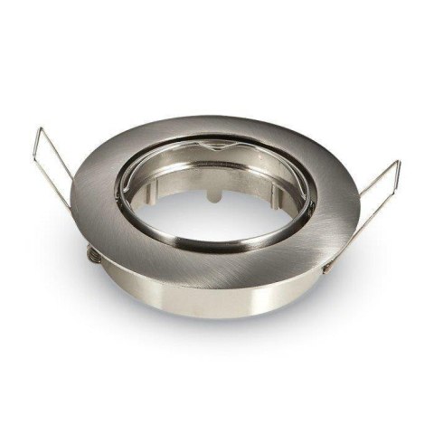 Oczko V-TAC GU10 okrągłe ruchome satyna VT-779-SN-RD