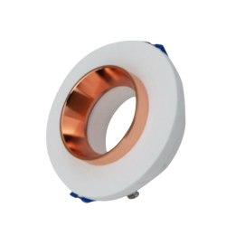 Oczko V-TAC gips beton GU10 okrągłe wpuszczane białe/różowe złoto VT-862-MRP 5 lat gwarancji