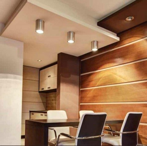 Oprawa V-TAC aluminiowa GU10 okrągła natynkowa tuba czarna 142x100 VT-796-B