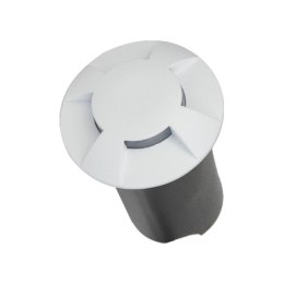 Oprawa gruntowa ogrodowa najazdowa 1W LED biała 4-stronna IP67 V-TAC VT-1171-W 6500K 10lm