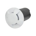 Oprawa gruntowa ogrodowa najazdowa 1W LED biała 4-stronna IP67 V-TAC VT-1171-W 6500K 10lm