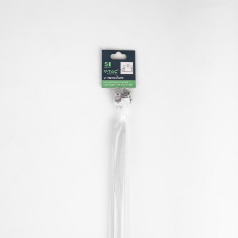 Profil aluminiowy anodowany V-TAC 2mb klosz mleczny VT-9327 5 lat gwarancji