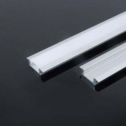 Profil aluminiowy anodowany wpuszczany V-TAC 2mb klosz mleczny VT-8106
